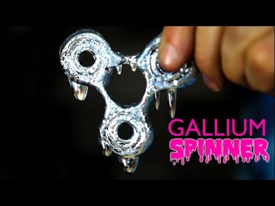 DIY AMAZING GALLIUM FIDGET SPINNER *THE ORIGINAL!* (Spins and Melts in my Hand!)