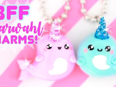 DIY BFF Narwhal CHARMS - with GLITTER!! | Kawaii Friday