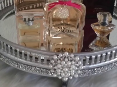 DIY| BLING GLAM PERFUME STAND 2017