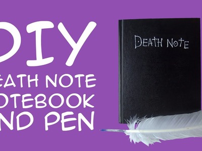DIY Death Note Notebook & Quill Pen (Death Note Anime Fandom) CraftyMcFangirl.com Tutorial