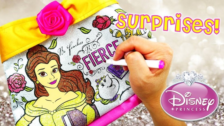 DIY Disney Princess Beauty and the Beast Belle Color N Style Purse and Surprises