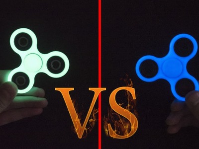 DIY fidget spinner VS factory glowing in the dark
