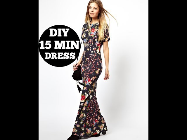 DIY Floral dress in 15 mins.DIY Clothes