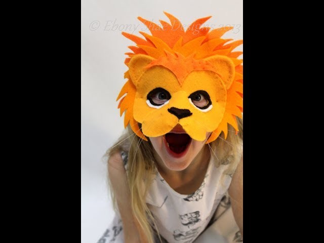 DIY How to make a lion mask for kids