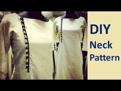 DIY Neck Pattern Sewing Tutorial, Kurti Neck Pattern
