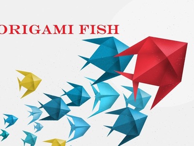 DIY Origami Fish।  How To Make Origami 3D Paper Fish। Simple Origami Paper Craft Tutorial।