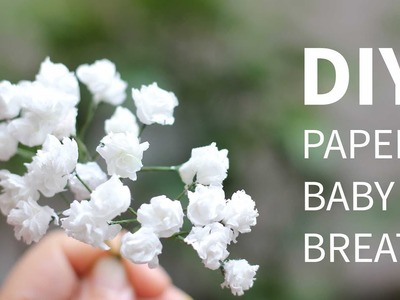 DIY paper baby breath flower from tissue paper, SUPER SIMPLE and REALISTIC