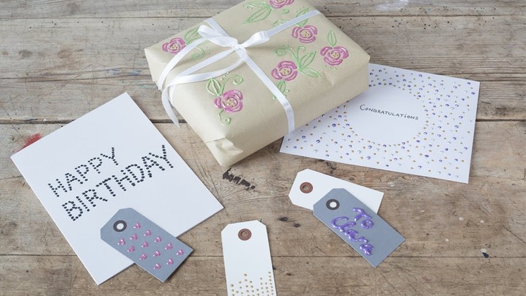 DIY : Personal decoration for gifts and cards by Søstrene Grene