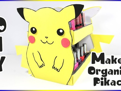 DIY Pikachu Makeup Organizer | Pokemon Foam Craft