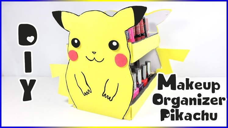 DIY Pikachu Makeup Organizer | Pokemon Foam Craft