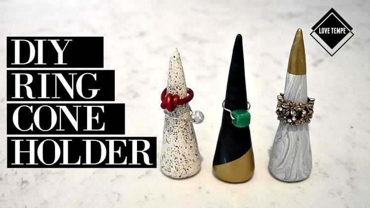 DIY: Ring Cone Holder | Using Polymer Clay