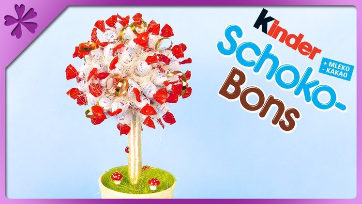 DIY Schoko-Bons candy tree for Children's Day, birthday (ENG Subtitles) - Speed up #359