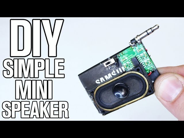 DIY Simple and Mini Speaker for Smartphones