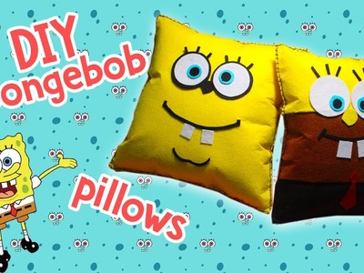 DIY SPONGEBOB SQUAREPANTS Pillow. Lovely gift idea. Easy & affordable DIY Crafts for kids