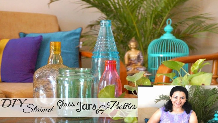 DIY Stained Glass Jars And Bottles