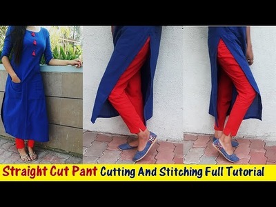 DIY :Straight Cut Pant Cutting And Stitching Full Tutorial Part-2