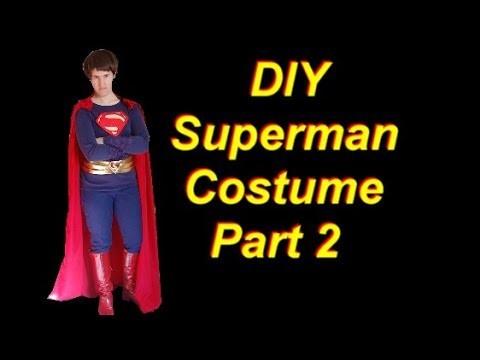 DIY Superman Costume Part 2: Pants and Belt