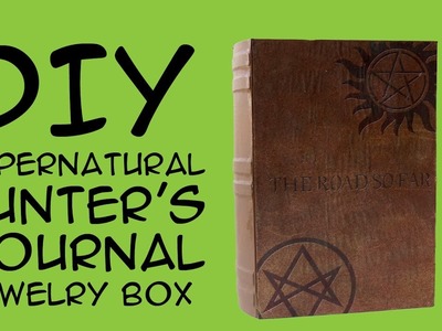 DIY Supernatural Hunters Journal Box (Supernatural Fandom) CraftyMcFangirl.com Tutorial