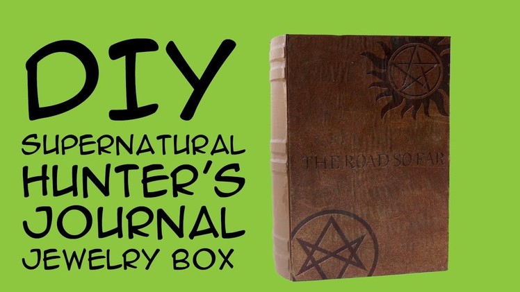 DIY Supernatural Hunters Journal Box (Supernatural Fandom) CraftyMcFangirl.com Tutorial