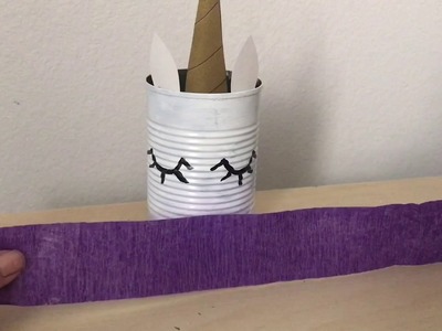 DIY Unicorn Can Craft - Turn Recycled Can Into a Unicorn