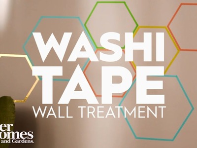 DIY Washi Tape Wall Treatment