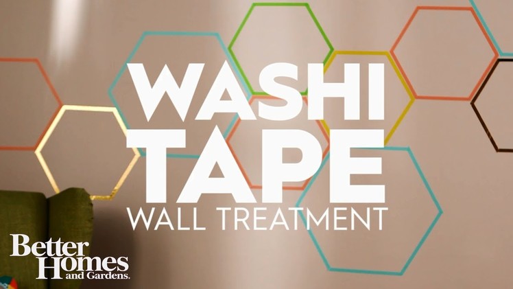 DIY Washi Tape Wall Treatment
