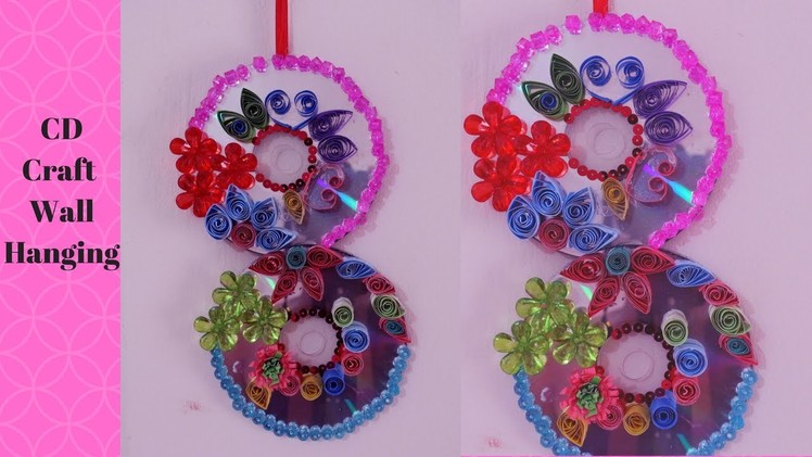 DIY - Waste CD craft ideas - How to Make Recycled CD'S Wall Hanging