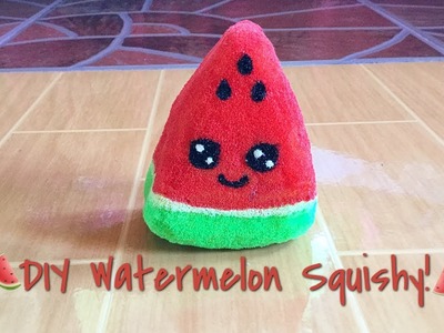 DIY Watermelon Squishy! | Homemade Squishy Tutorial