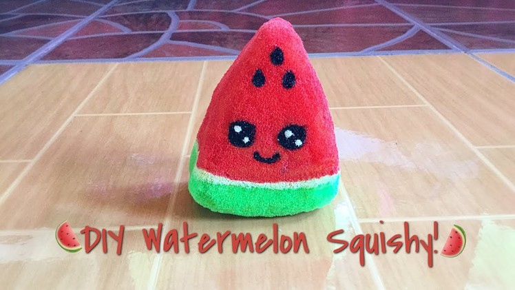DIY Watermelon Squishy! | Homemade Squishy Tutorial