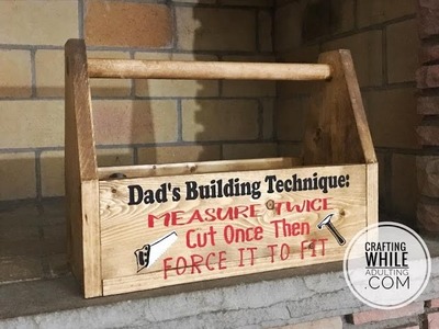 DIY-Wooden Tool Box-CraftingWhileAdulting.Com