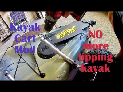 **EASY** Hobie Cart $2 DIY mod - NEVER tip your kayak over again !