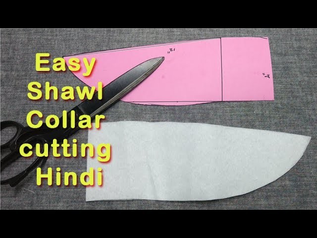 Easy Shawl collar kurti stitching DiY tutorial hindi part 1, how to stitch shawl collar