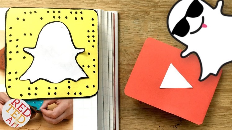 Easy Snapchat Bookmark DIY - Paper Corner Bookmark DIYs - Snapchat Paper Crafts