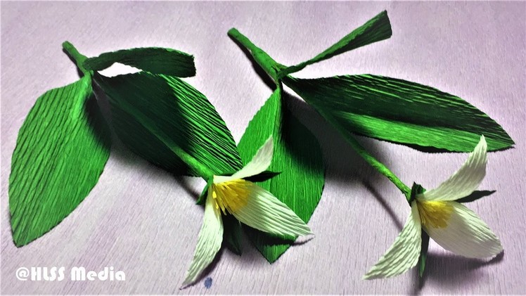 Hlss media|How to make beautiful trillium paper flower|diy easy origami trillium paper flower making