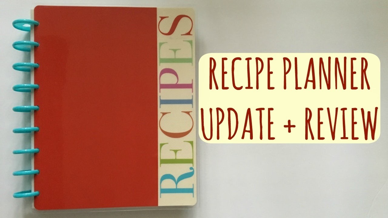 How I Use The Happy Planner Recipe Organizer Update Review