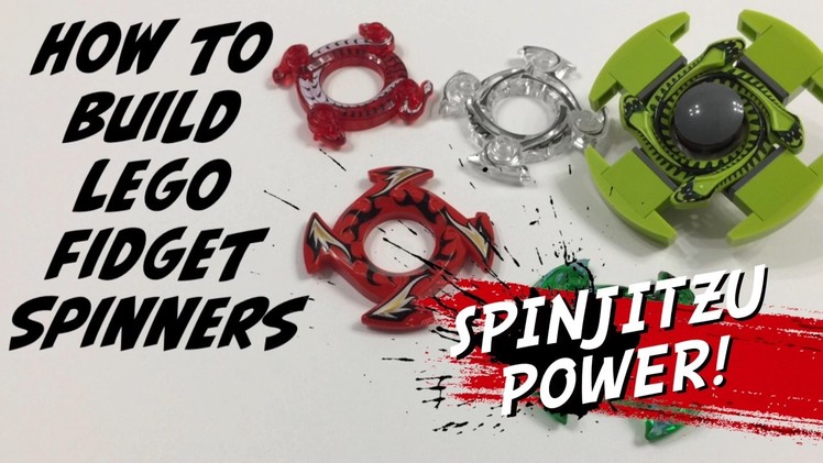 How to Build a Lego Fidget Spinner. DIY Tutorial with Spinjitzu Power - 100% Lego - No Gluing!