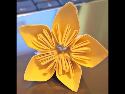 How to make a Kusudama Flower Paper Tutorial DIY Origami Step by Step