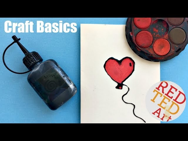 How to make Black Glue - Drawing with Glue - CRAFT BASICS