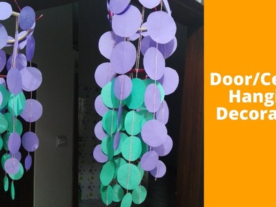 How To Make Door.Ceiling Hanging Decoration || DIY Hanging Craft Ideas using colour paper