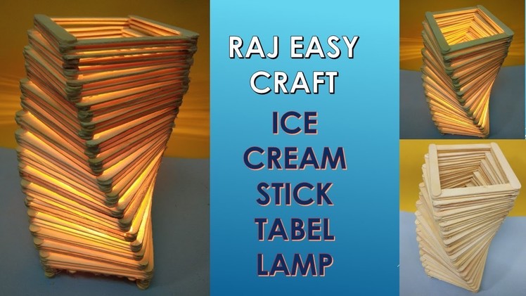 How to make Ice cream stick Lamp | Popsicle Stick Craft | DIY |