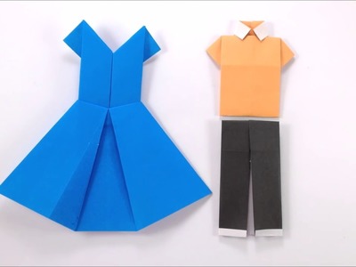 How to Make Origami Dress Easy Tutorial for Beginners Paper Dress DIY Craft