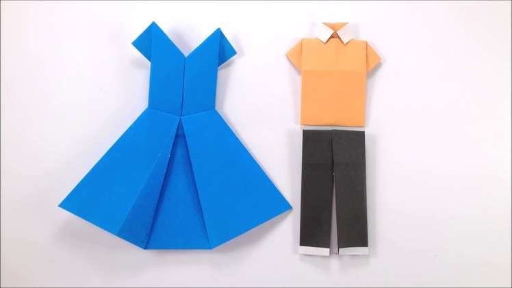 How to Make Origami Dress Easy Tutorial for Beginners Paper Dress DIY Craft