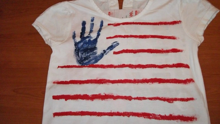 Independence day 4th of July craft-DIY tshirt craft-easy craft for kids.