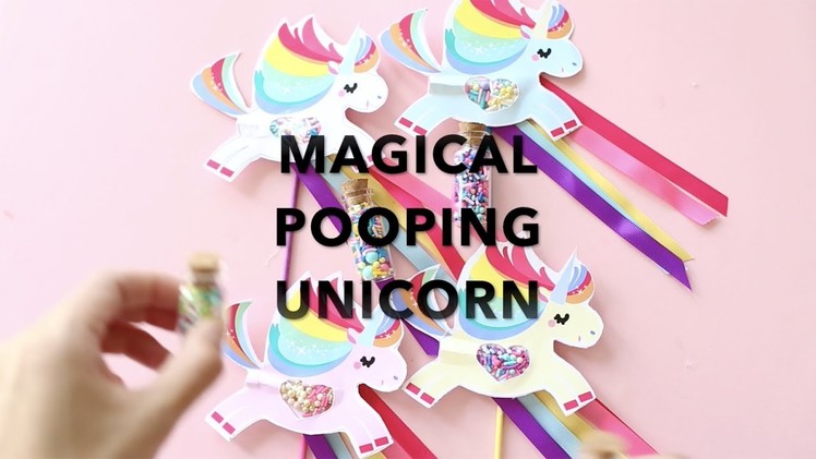 Magical Unicorn Pooping Sprinkles Paper Craft