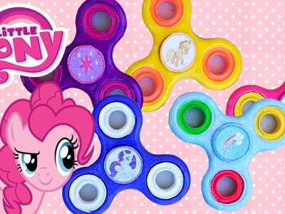 Nail Polish DIY Custom Fidget Spinners of My Little Pony Characters Rainbow Dash, Twilight, & More