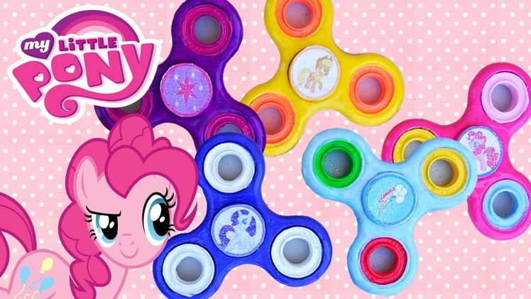 Nail Polish DIY Custom Fidget Spinners of My Little Pony Characters Rainbow Dash, Twilight, & More