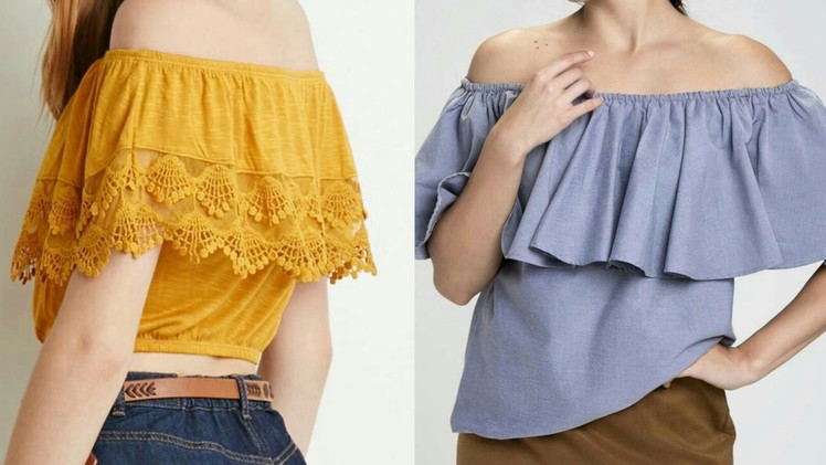 Off shoulder top DIY | Off shoulder top drafting, cutting and stitching step by step tutorial