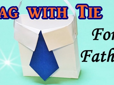 Origami Bag Shirt with Tie For Father's Day Gift | DIY Paper Craft Instruction Easy for Kids