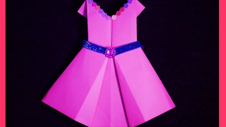 Origami dress: How To Make Origami Dresses For Barbie - craft tutorial