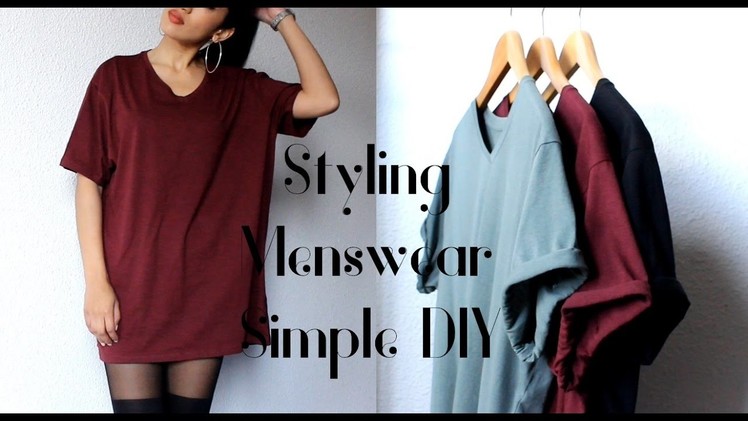 Oversized Fashion ~ Styling Menswear| Roll Up Sleeves| Quick and Easy Beginner DIY| CillasMakeup88